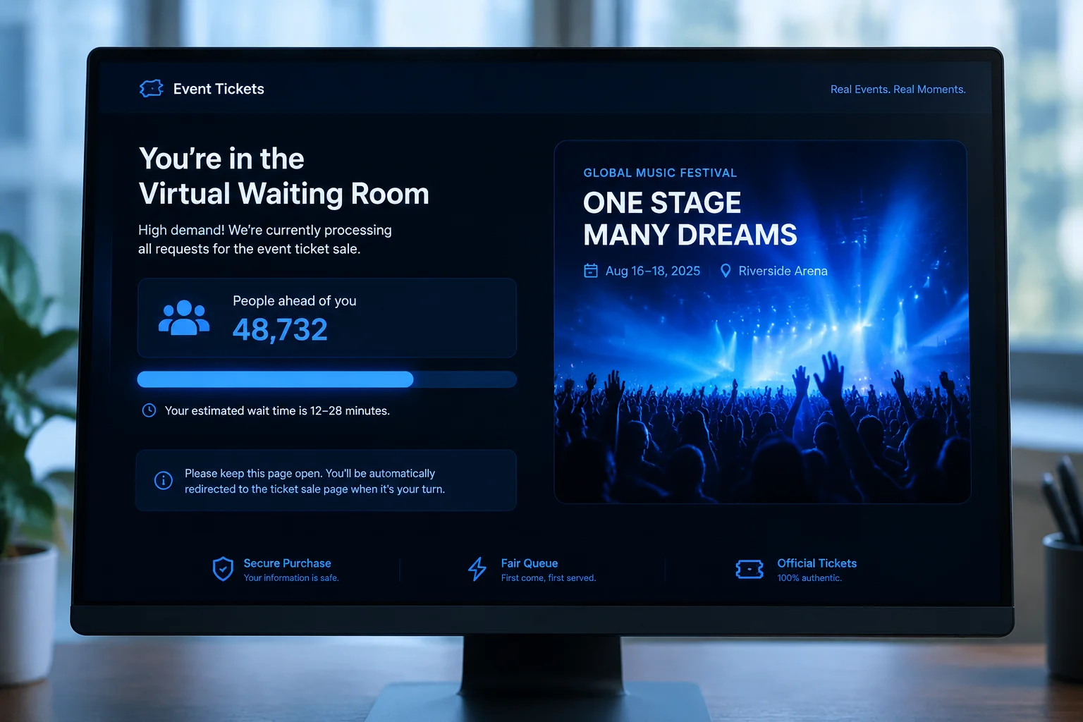 Ticketmaster France active la page d'atterrissage des billets